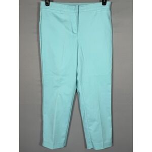 NWT Ruby RD.‎ Capri Pants Women 10P Blue Cotton Stretch High-Rise Curvy $59
